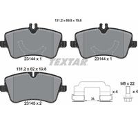 Textar Front Brake Pads fits Mercedes-Benz C-Class CLK SLK CLC-Class 2314402