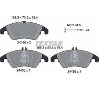 Textar Front Brake Pads fits Mercedes-Benz CLS SLK C-Class E-Class SLC 2431001