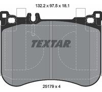 For Mercedes Genuine OE Textar Brake Pads Full Set Of 4 Front 2517901