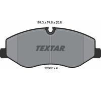 Textar Front Brake Pads fits Mercedes-Benz V-Class Vito Marco Polo 2206201