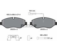 Textar Front Brake Pads fits Nissan Cabstar NT400 RWD F24M,F24W 2922902