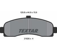 Textar Front Brake Pads fits Nissan Micra Cube FWD Z10 2162601