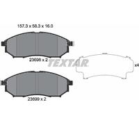 Textar Front Brake Pads fits Nissan Navara Infiniti M Murano Xterra
