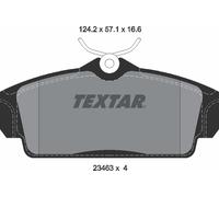 Textar 2346302 Front Axle Disc Brake Pad Set Fits Nissan
