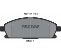 Front Brake Pad Set Not Prepared For Wear Indicator Fits Nissan X-Trail TEXTAR