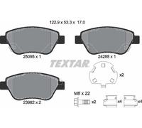Genuine OE Textar Brake Pads Full Set Of 4 Front With Accessories 2509501