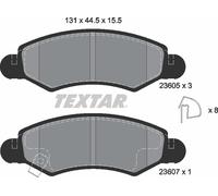 TEXTAR 2360501 Brake pad set