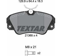 Braking System Disc Brake Pad Set Textar 2136801 Fits Opel Vauxhall Carlton