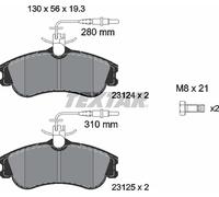 Brake Pads Full Set Of 4 Front 2312401 Textar Citroen Peugeot