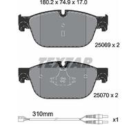 Front Brake Pad Set Fits Citroën C5 C6 Peugeot 407 508 508 SW TEXTAR 2506901
