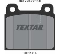 Textar Front Brake Pads fits Porsche 911 2.2 S RWD 2001107