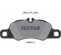 Brake Pads Full Set Of 4 Front 2445901 Textar Porsche