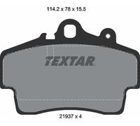 Textar Car Brake Pad Front Prepared For Wear Indicator For Porsche 2193702