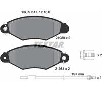 Textar Front Brake Pads fits Renault Kangoo Nissan Kubistar 2198003