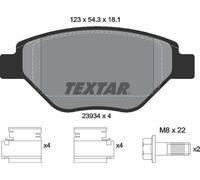 Textar Front Brake Pads fits Renault Megane 1.4 FWD II LM0/1_ 2393401