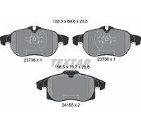 Textar Front Brake Pads fits Saab 9-3 9-3X Opel Vectra Vauxhall Signum Chevrolet