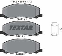 For Saab Vauxhall Genuine OE Textar Brake Pads Full Set Of 4 Front 2441801