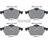 Textar Front Brake Pads fits Saab 900 2.5 24V V6 FWD II 2311602