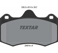Textar Front Brake Pads fits Seat Ibiza 1.6 FWD Mk IV 6J8,6P8 2497401
