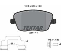 Brake Pad Set Textar 2358101 Fits Seat Skoda VW Fabia Ibiza Polo Roomster