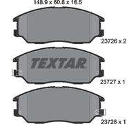 Textar 2372601 Front Axle Disc Brake Pad Set Fits Hyundai Kia Ssangyong