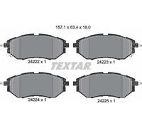 Textar Front Brake Pads fits Subaru Legacy Outback Tribeca Impreza Forester WRX