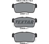 Textar Front Brake Pads fits Suzuki Ignis Toyota bB Perodua Viva Daihatsu