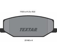 Textar Front Brake Pads fits Suzuki SJ410 Samurai SJ413 Super