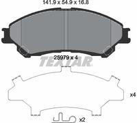 Front Brake Pads For Disc Fits Suzuki S-Cross SX4 S-Cross Vitara TEXTAR 2597901
