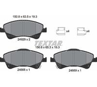 Textar Car Brake Pad Front Acoustic Wear Warning For Toyota 2466801