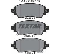 Textar Front Brake Pads fits Toyota Corolla Liftback (_E11_) 2308801