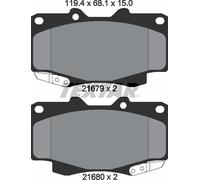For Toyota Genuine OE Textar Brake Pads Full Set Of 4 Front 2168001