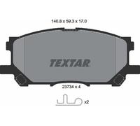 Textar Car Brake Pad Front Accessories For Lexus 2373401