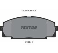 Textar Front Brake Pads fits Toyota HiAce Regius Dyna Granvia 100 Toyoace