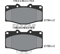 For Toyota Genuine OE Textar Brake Pads Full Set Of 4 Front 2178401