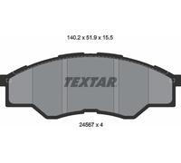 Textar Front Brake Pads fits Toyota Hilux Vigo Innova / Kijang 2456701
