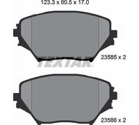 Brake Pad Set For Disc Front Akebono System Fits Toyota RAV4 TEXTAR 2358501