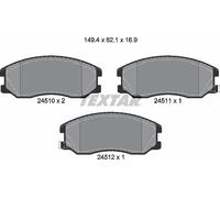 Textar 2451001 Brake Pad Set, Disc Brake