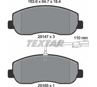 Genuine OE Textar Brake Pads Full Set Of 4 Front 2514701