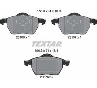 Textar Front Brake Pads fits Volvo S70 V70 C70 XC70 2310601