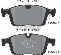 Brake Pads Full Set Of 4 Front 2238601 Textar Volvo
