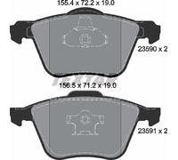 For Volvo Genuine OE Textar Brake Pads Full Set Of 4 Front 2359001
