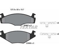 Textar Car Brake Pad Front Accessories For Seat 2088710