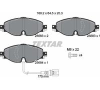 Textar Front Brake Pads fits VW Golf Seat Leon Audi A3 Skoda Octavia Sportsvan