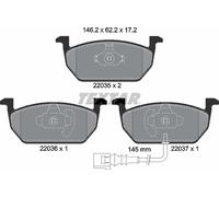 For Audi Seat Skoda VW Genuine OE Textar Brake Pads Full Set Of 4 Front 2203501