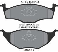Textar 2339402 Front Axle Disc Brake Pad Set Fits VW