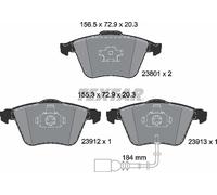 For Audi Seat Skoda VW Genuine OE Textar Brake Pads Full Set Of 4 Front 2380101