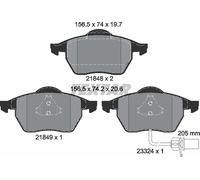 For Ford Seat VW Genuine OE Textar Brake Pads Full Set Of 4 Front 2184903