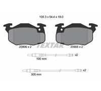 Textar Front Brake Pads Set For Citroën Mega Peugeot 106 106 Van Ax Club Ii Saxo