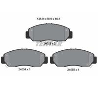 Textar Front Brake Pads Set For Honda Accord Br-v Civic Fr-v Stream